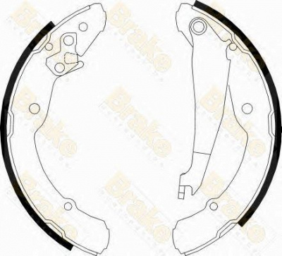 BRAKE ENGINEERING sh2501 -  Комплект тормозных колодок